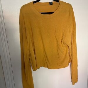 Wild Fable Mustard Crew Neck Sweater